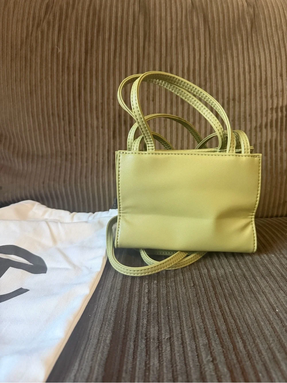 Telfar Olive Green Mini Shopper Crossbody